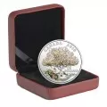 2018 Canadian $15 Celebration of Spring: Apple Blossoms Fine Silver Coloured Coin