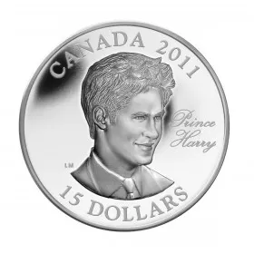 2011 Canada Sterling Silver $15 Coin - Continuity of the Crown: Prince Harry