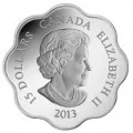 2013 Canadian $15 Lunar Lotus: Year of the Snake Scallop-shaped Silver Coin