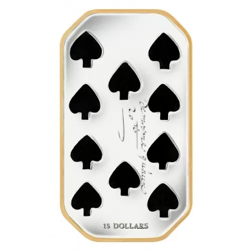 2009 Canada Sterling Silver $15 Coin - Playing Card Series: Ten of Spades