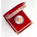 2002 Canadian $15 Chinese Lunar Calendar: Year of the Horse Sterling Silver & Gold-plated Cameo Coin