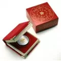 2003 Canadian $15 Chinese Lunar Calendar: Year of the Ram Sterling Silver & Gold-plated Cameo Coin 