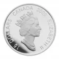 2006 Canadian $15 Chinese Lunar Calendar: Year of the Dog Sterling Silver & Gold-plated Cameo Coin