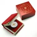 2008 Canadian $15 Chinese Lunar Calendar: Year of the Rat Sterling Silver & Gold-plated Cameo Coin 