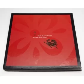 2002 Canada Sterling Silver $15 Coin & Stamp Set - Zodiac Series: Year of the Horse