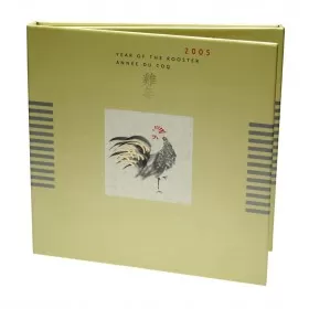 2005 Canada Sterling Silver $15 Coin & Stamp Set - Zodiac Series: Year of the Rooster