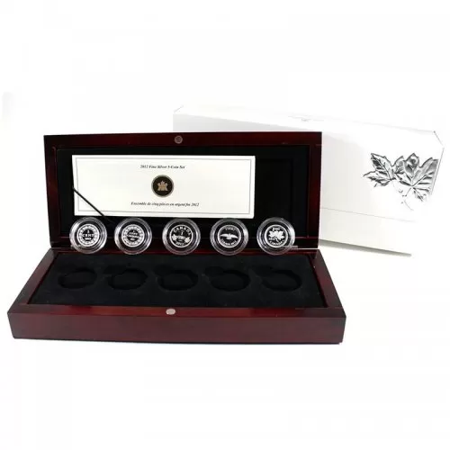 2012 Canadian 1-Cent Farewell To The Penny 5-Coin Silver Proof Set