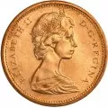 1969 Canadian 1-Cent Maple Leaf Twig Penny Coin (Brilliant Uncirculated)