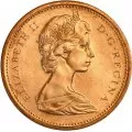 1972 Canadian 1-Cent Maple Leaf Twig Penny Coin (Brilliant Uncirculated)