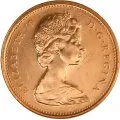 1977 Canadian 1-Cent Maple Leaf Twig Penny Coin (Brilliant Uncirculated)
