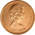 1981 Canadian 1-Cent Maple Leaf Twig Penny Coin (Brilliant Uncirculated)