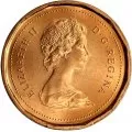 1984 Canadian 1-Cent Maple Leaf Twig Penny Coin (Brilliant Uncirculated)