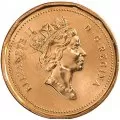 1990 Canadian 1-Cent Maple Leaf Twig Penny Coin (Brilliant Uncirculated)