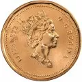 1991 Canadian 1-Cent Maple Leaf Twig Penny Coin (Brilliant Uncirculated)