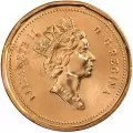 1995 Canadian 1-Cent Maple Leaf Twig Penny Coin (Brilliant Uncirculated)