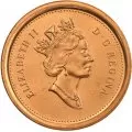 2000 Canadian 1-Cent Maple Leaf Twig Penny Coin (Brilliant Uncirculated)
