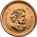 2003-P Canadian 1-Cent Maple Leaf Twig/New Effigy Penny Coin (Brilliant Uncirculated)
