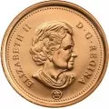 2007 MAGNETIC Canadian 1-Cent Maple Leaf Twig Penny Coin (Brilliant Uncirculated)