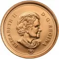 2009 MAGNETIC Canadian 1-Cent Maple Leaf Twig Penny Coin (Brilliant Uncirculated)