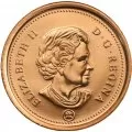 2010 NON-MAGNETIC Canadian 1-Cent Maple Leaf Twig Penny Original Coin Roll 