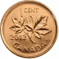 2012 MAGNETIC Canadian 1-Cent Maple Leaf Twig Penny Original Coin Roll