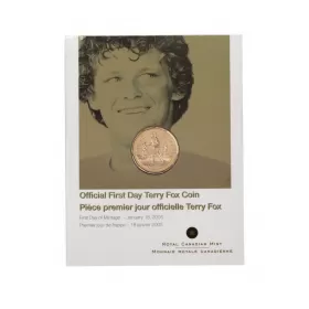 2005 Canadian $1 Terry Fox: Official First Day Coin