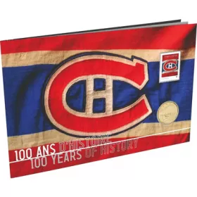 2009 Canadian $1 Montreal Canadiens 100th Anniversary Coin & Stamp Set
