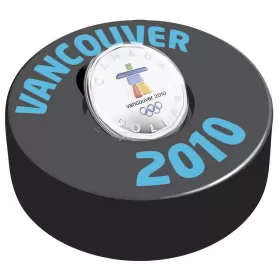 2010 Canadian $1 Vancouver Olympic Winter Games - Lucky Loonie & Puck