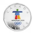 2010 Canadian $1 Vancouver Olympic Winter Games - Lucky Loonie & Puck