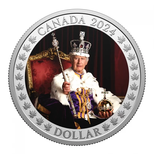 2024 Canada $1 Anniversary of His Majesty King Charles III’s Coronation Proof Silver Dollar Coin (Special Edition)