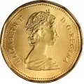 1989 Canadian $1 Common Loon Dollar Coin  (Uncirculated)