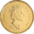 2002 (1952-) Canadian $1 Common Loon/Queen's Jubilee Dollar Coin (Brilliant Uncirculated)