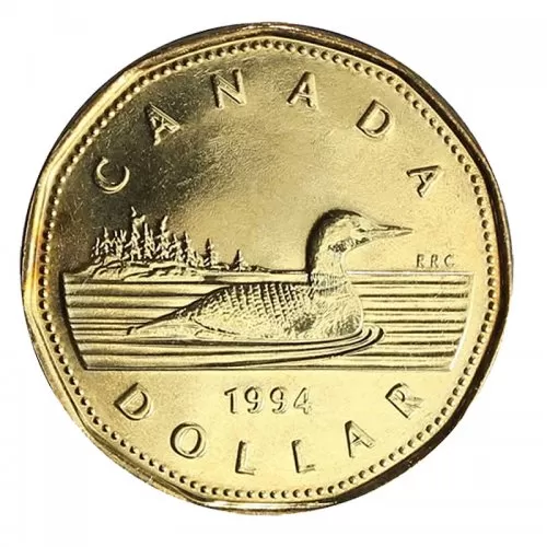 1994 Canadian $1 Common Loon Dollar Proof-like (PL) Coin