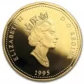 1995 Canadian $1 Peacekeeping/United Nations 50th Anniv Loonie Proof Dollar Coin