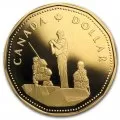 1995 Canadian $1 Peacekeeping/United Nations 50th Anniv Loonie Proof Dollar Coin