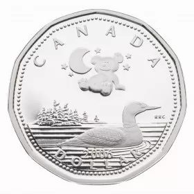 2006 Canada Baby's Lullabies CD & Sterling Silver Dollar Coin Gift Set-sterling dollar coin only