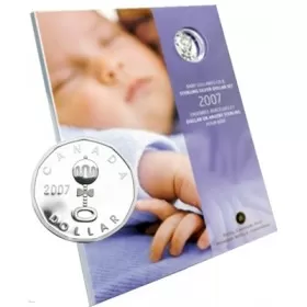 2007 Canada Baby's Lullabies CD & Sterling Silver Dollar Coin Gift Set-sterling loon dollar only-never opened from mint