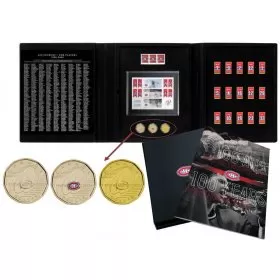 2009 (1909-) Canada NHL® Montreal Canadiens 3-Coin & Stamps Collector Set - 100 Years A Retrospective