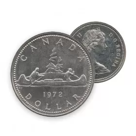 1972 Canadian $1 Voyageur Dollar Coin (Circulated)