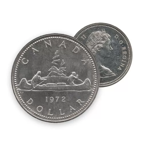 1972 Canadian $1 Voyageur Dollar Coin (Circulated)