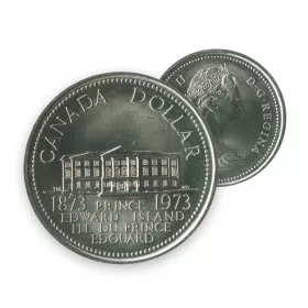 1973 (1873-) Canadian $1 Prince Edward Island Centennial Dollar Coin (Circulated)