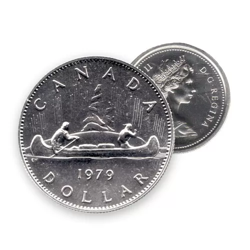 1979 Canadian $1 Voyageur Dollar Coin (Circulated)