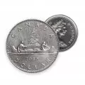 1980 Canadian $1 Voyageur Dollar Coin Lot of 100pcs (Circulated)