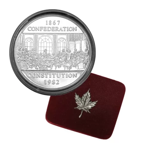 1982 Canadian $1 Dollar - 1867 Confederation Constitution Commemorative Uncirculated Collector Coin