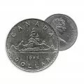 1983 Canadian $1 Voyageur Dollar Coin Lot of 100pcs (Circulated)