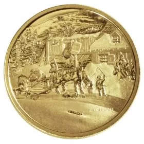 2001 Canadian $200 Cornelius Krieghoff, The Habitant Farm - 22-karat Gold Coin