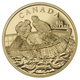 2007 Canadian $200 Fishing Trade - 22-karat Gold Coin *CANADA ONLY*