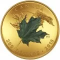 2015 Canadian $200 Alluring Maple Leaves of Fall - 1 oz Pure Gold 3-Coin Set