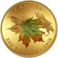 2015 Canadian $200 Alluring Maple Leaves of Fall - 1 oz Pure Gold 3-Coin Set