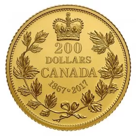 2017 (1867-) Canadian $200 150 Years of Passion: The Maple Leaf - 1 oz Pure Gold Coin